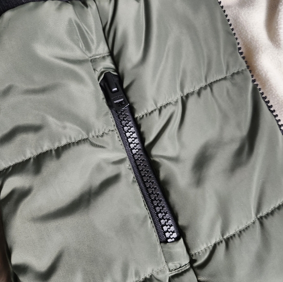 Hudson Girls Winter Coat Olive Green Size L 12/14 - Picture 6 of 12